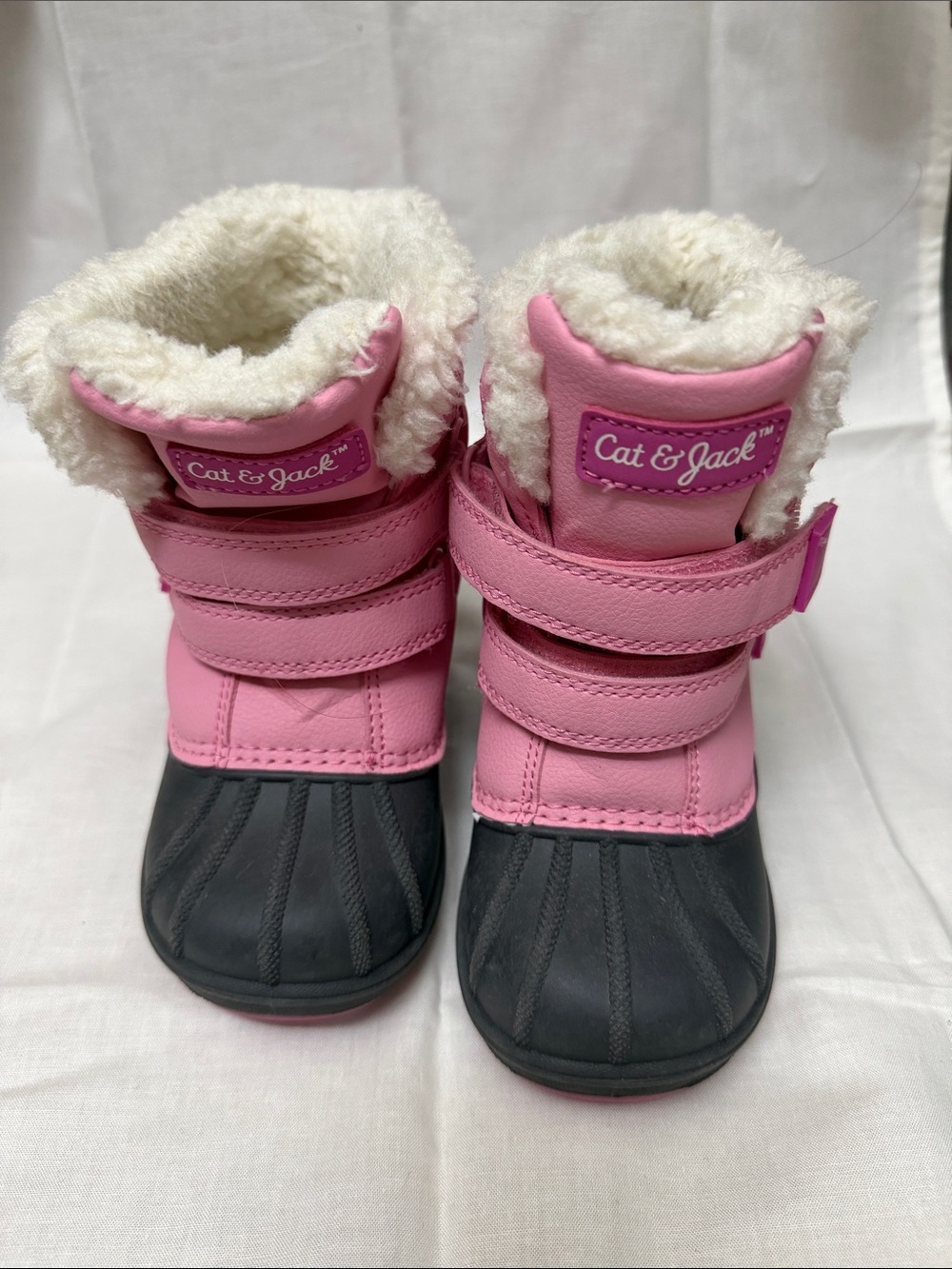 Kids Pink Fur-Lined Boots
